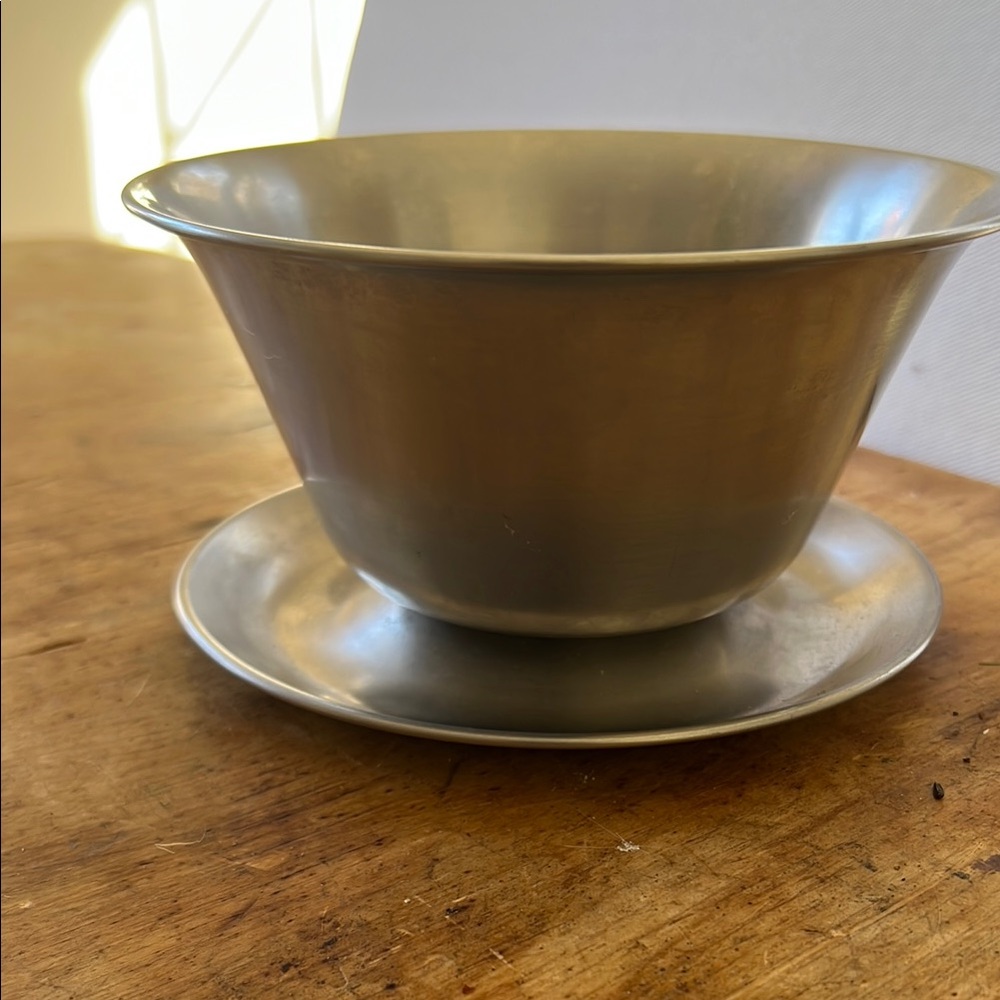 MCM Stainless Steele Gravy Condiment Serving Bowl/ made in Denmark